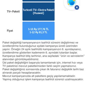Turkcell Uygulamasında Paket Değişikliği Sorunu