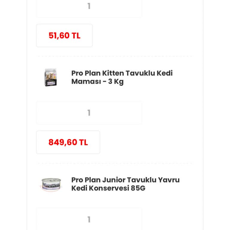 Yemgross Sipariş Verdiğim Ürünleri Gelmedi