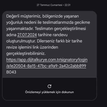 Dijital Kurye Hattım Gelsin Artık