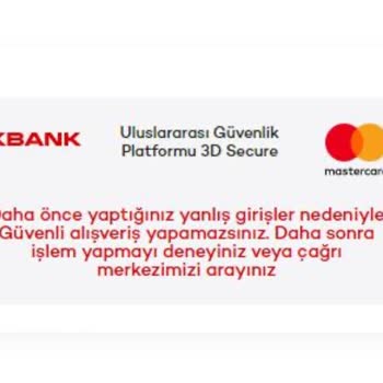Akbank 3D Güvenlik Blokesi Rezil