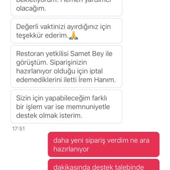 Yemek Sepeti Sipariş İptal Edemiyor