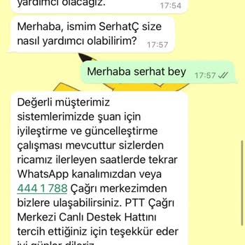 PTT Kargo Muazzam PTT Yardım Hattı