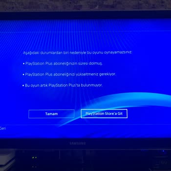 PlayStation Türkiye Ps4 Plus Üyelik Gta5 Oyun Oynanmıyor