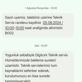 Digiturk Kurulum Gecikmesi