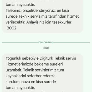 Digiturk Kurulum Gecikmesi