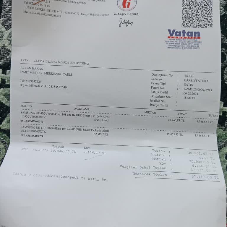 Samsung TV Kurulum Şikayeti