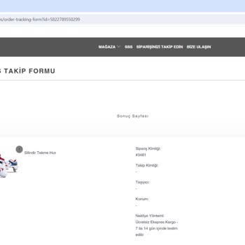 Rollerkick Web Sitesinden Verdiğim Siparişi Göndermediler
