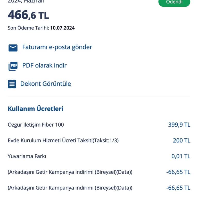TurkNet Kurulum Parasının Alınması