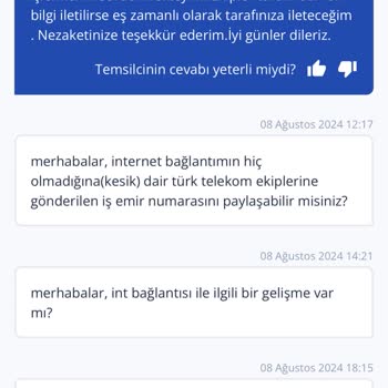 TurkNet Müşteri Hizmetleri İle İletişememe