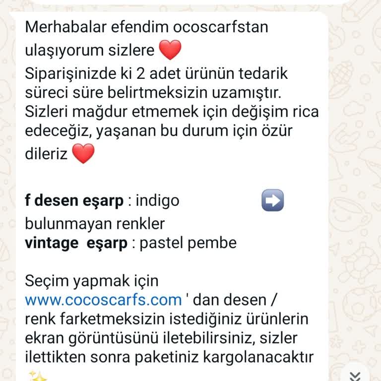 Coco Scarfs Şal & Eşarp İptal Ettiğim Ürünün Ödemesi Yapılmıyor