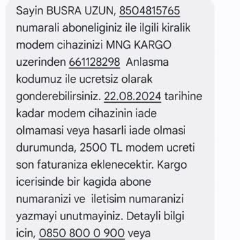 Sadenet Modem Ücreti Ve Yanıltıcı Bilgilendirme Hakkında Şikayet