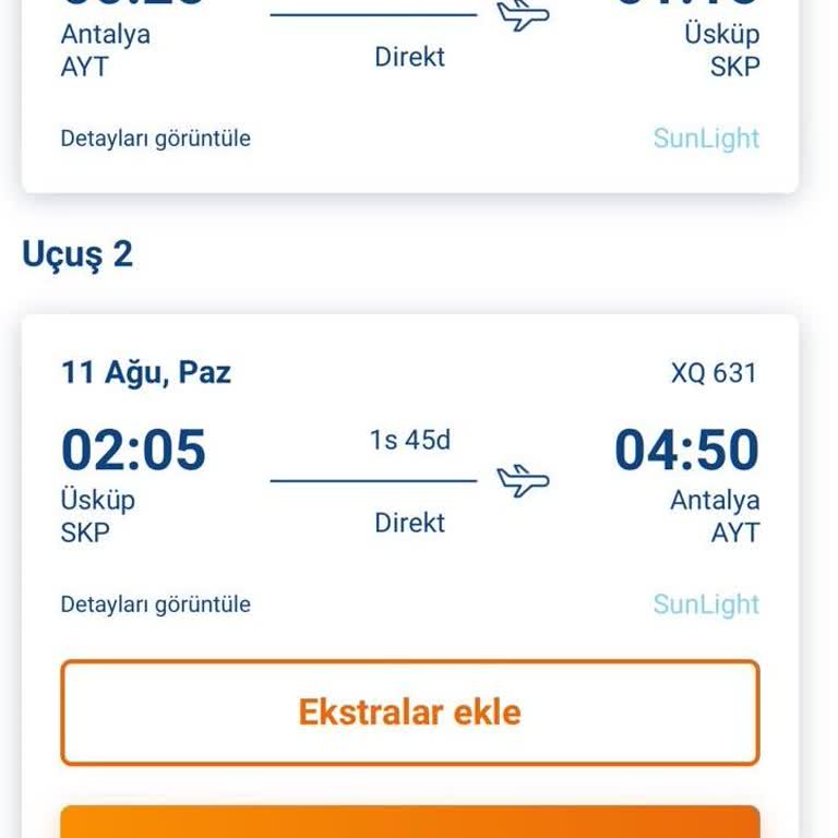 Uyanık Sunexpress Benim Uçak Bileti Değiştirmeme Karşı Çıkıyor.