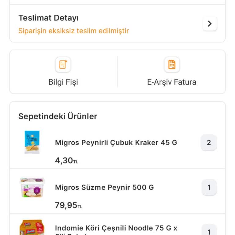 Migros Sipariş Eksiklikleri Ve Bayat Ürünler