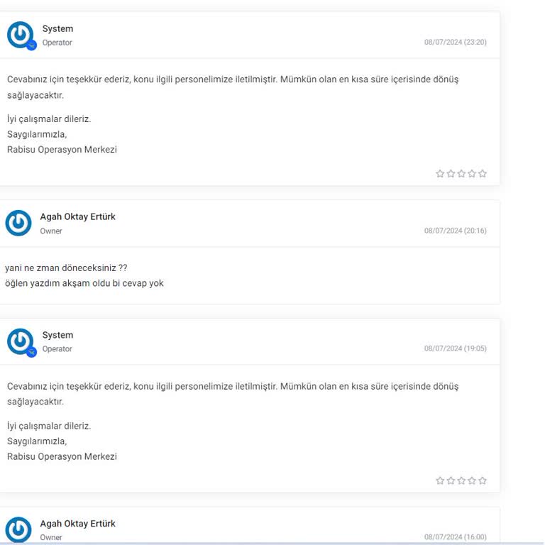 Rabisu Web Hosting Rabisu'da Yaşayan Çalışan Kimsenin Olduğunu Sanmıyorum. Ya Sizce?