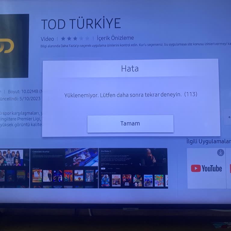 Samsung TV'de Tod TV Kurulmuyor!