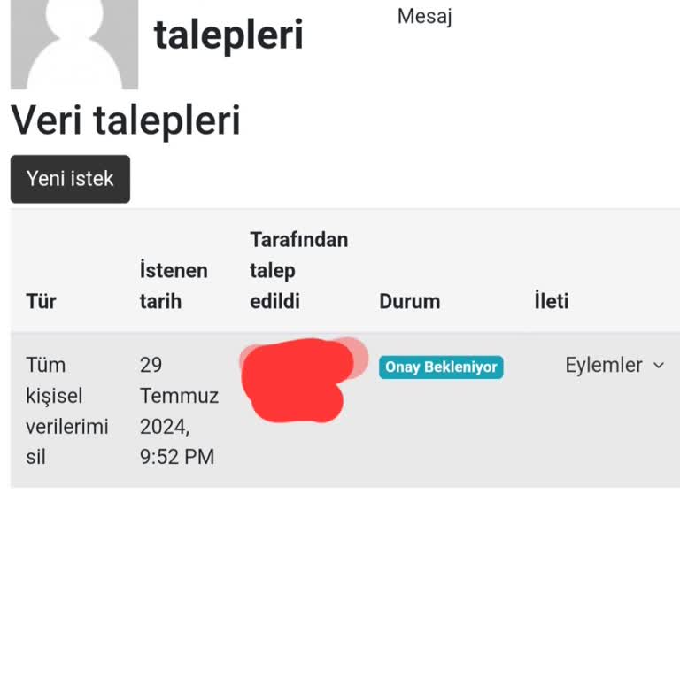 İstanbul İşletme Enstitüsü Hesap Ve Veri Silme