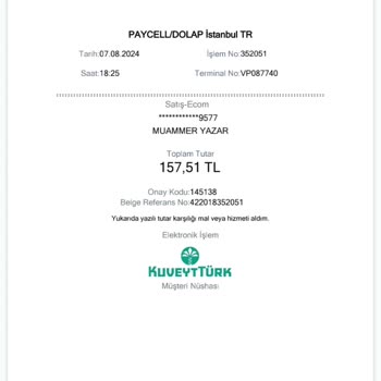 Paycell Bilgim Dışında Para Çekilmesi