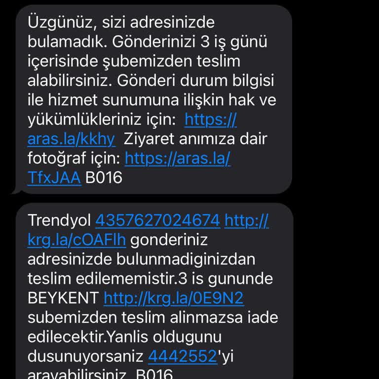 Yalancı Beykent Aras Kargo'dan Bıktık!