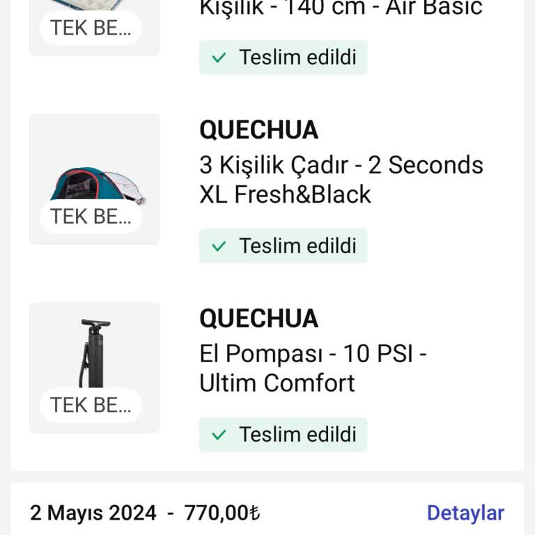 Decathlon Online Sipariş Kargo Mağduriyeti
