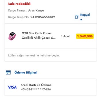 Şok Market Q28 Akıllı Saat Sorunu Ve İade Reddi