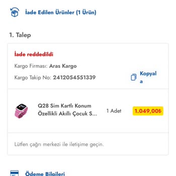 Şok Market Q28 Akıllı Saat Sorunu Ve İade Reddi