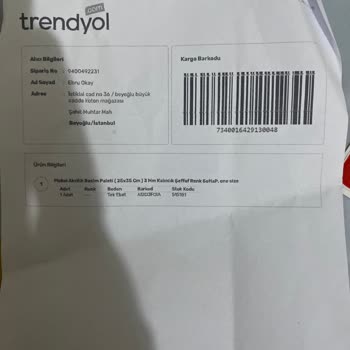 Trendyol Kargom Boş Geldi