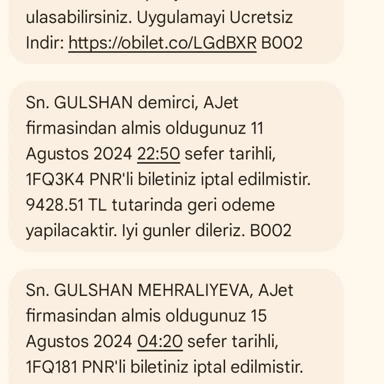 Obilet İptal Ettiğim Biletimin Parasını İade Etmiyor