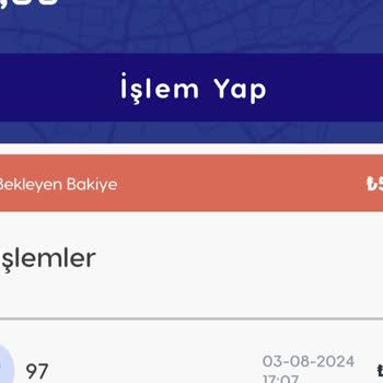 BURULAŞ Bursakart Bekleyen Bakiye Karta Geçmedi