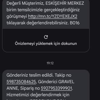 MNG Kargo'nun Teslim Edilmeden Mesaj Atması