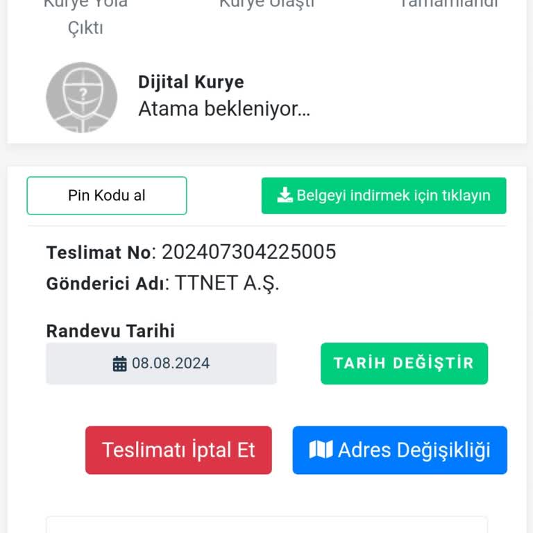 Digital Kurye Randevuya Gelmemesi Hakkında