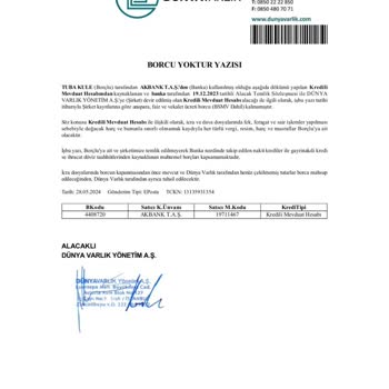 Dünya Varlık Fonu İcra Dosyası Kapatma