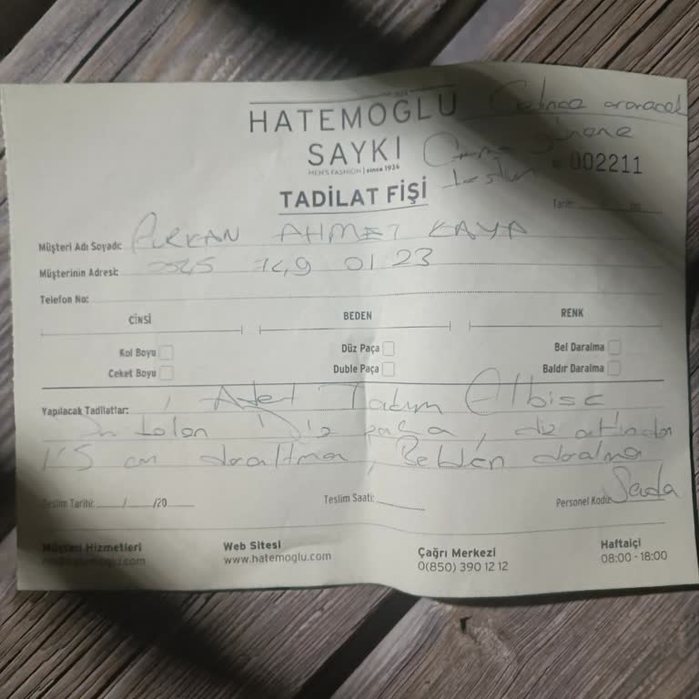 Hatemoğlu Giyim Çok Kötü Davranılması