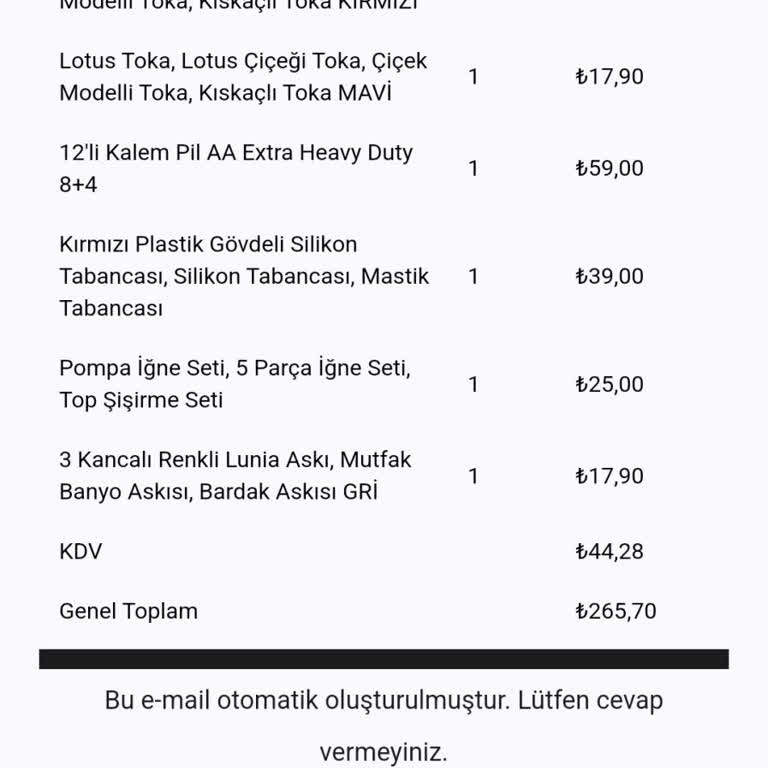 Kumbaraavm.com Eksik Ürün Ve İade Sorunu