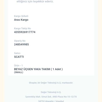 Shopier Sipariş Ettiğimden Farklı Ürün Geldi.
