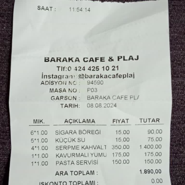 Baraka Cafe Plaj Değmeyen Bir Pahalılık