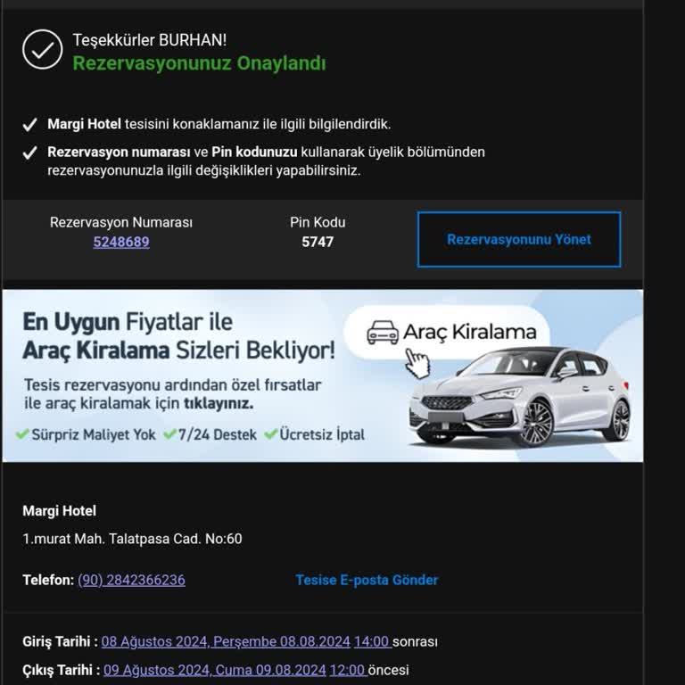 Otelz Otel Rezervasyonunda Yaşanan Sorun Ve Yanıltıcı Bilgilendirme