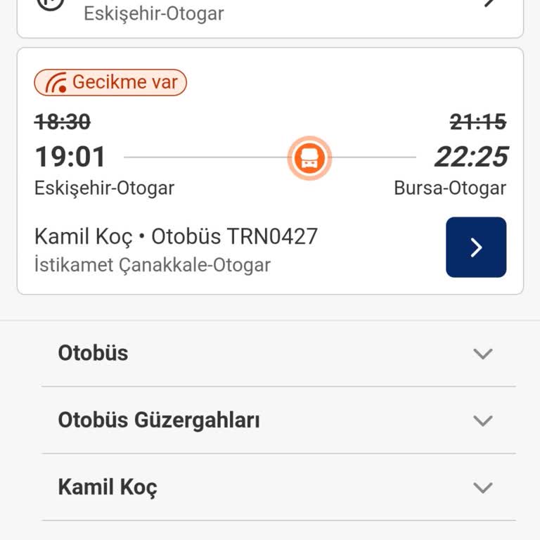 Kamil Koç 2 Saatlik Yol Üç Buçuk Saat Sürdü