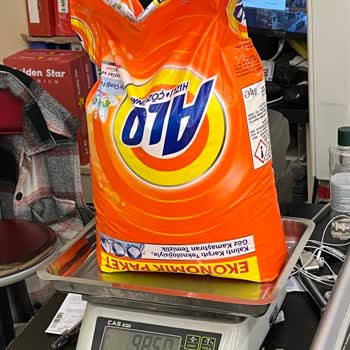 Alo 10 Kg Çamaşır Deterjanı 9.850 Gr Çıktı. 150 Gr Eksik!