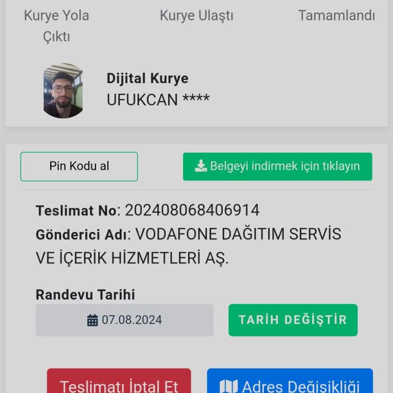 Dijital Kurye Ve Vodafone Müşteri Hizmetleri Duyarsızlığı.