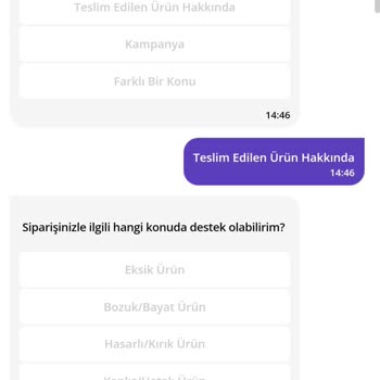 Getir Büyük Tarafından Mağduriyetim