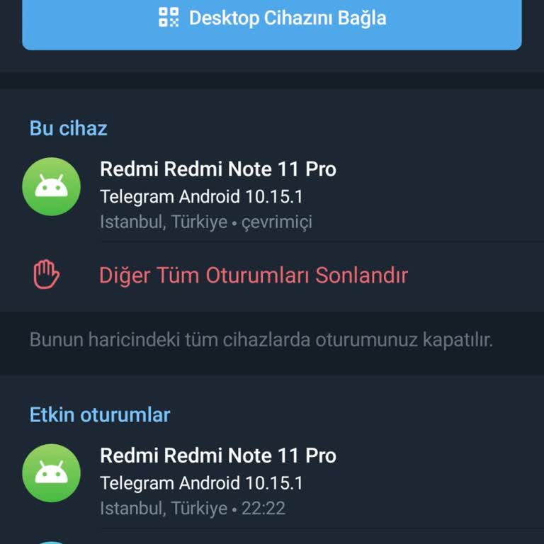 Telegram Hesabıma Başkası Tarafından Giriş Yapılıyor