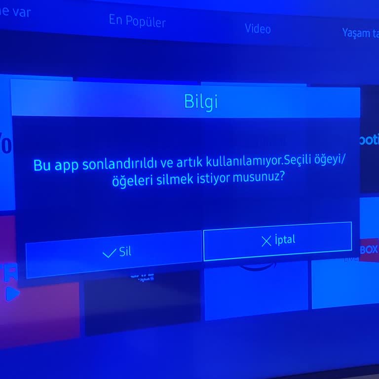 Samsung TV Uygulamaları Kaldırıyor