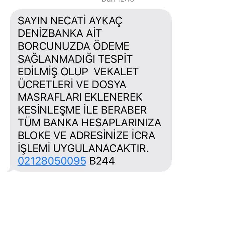Denizbank KMH Borcunda Avukat Ücreti Sorunu