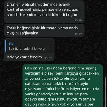 Fuya Boutique De Elbisemi Göndermedi Ücretimi İade Etmedi