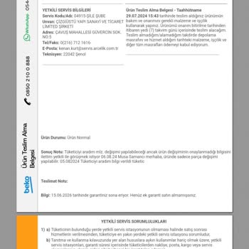 Beko Bulaşık Makinesi İçin Değişim Yapmıyor