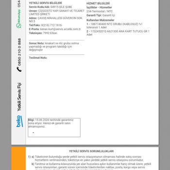 Beko Bulaşık Makinesi İçin Değişim Yapmıyor