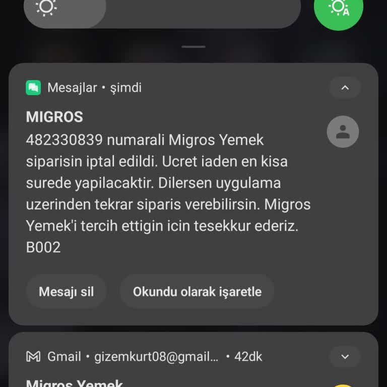 Migros Yemek Köfteci Yusuf Siparişim 42 Dakika Sonra İptal Edildi