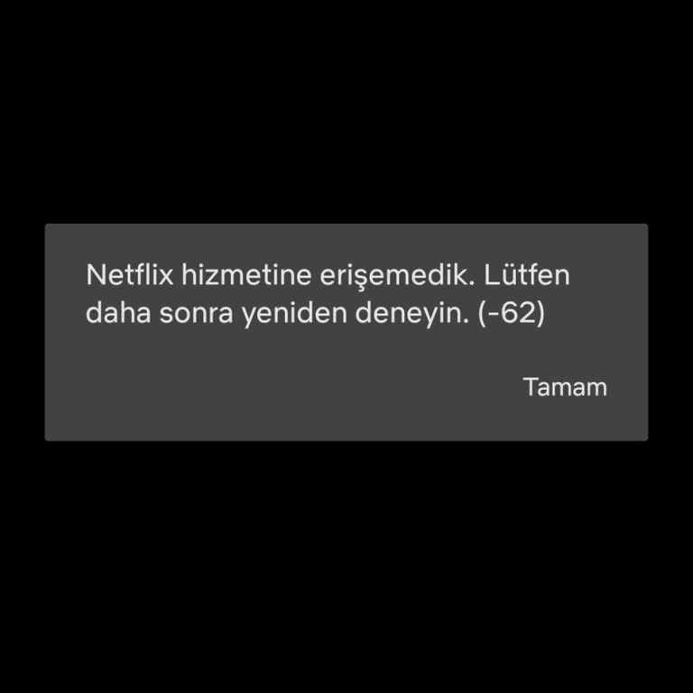 Netflix Şu An Yüklenemiyor