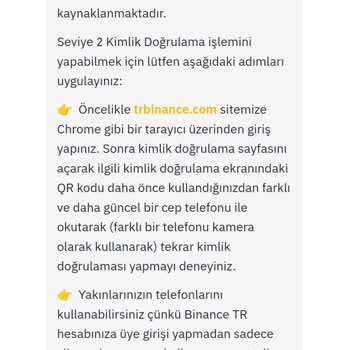 Binance Selfie Hatası Veriyor