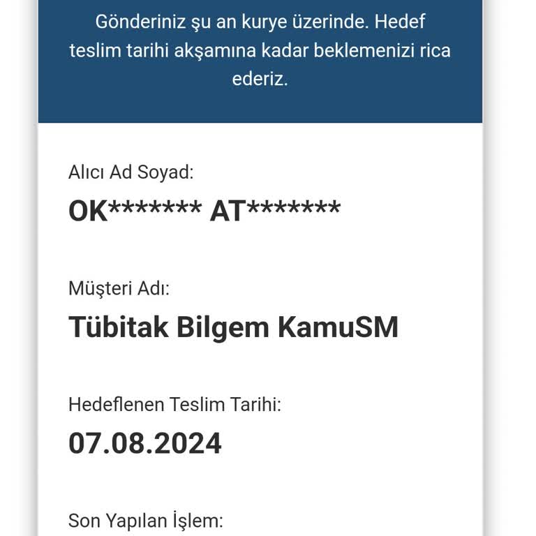 AGT Kurye (aynigunteslim.com) E-İmza Teslimatında Yaşanan Sorun Ve İletişim Eksikliği